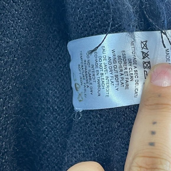 Balmain Pristine Tie Up Poncho Belt and Fringe Black 34 US 2 PRISTINE - Picture 8 of 8